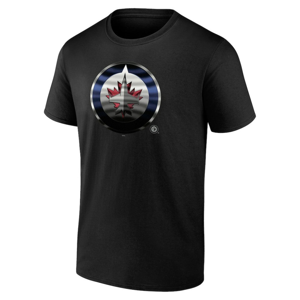 Winnipeg Jets Personalized Midnight Mascot Logo T-Shirt - Black | NHL online