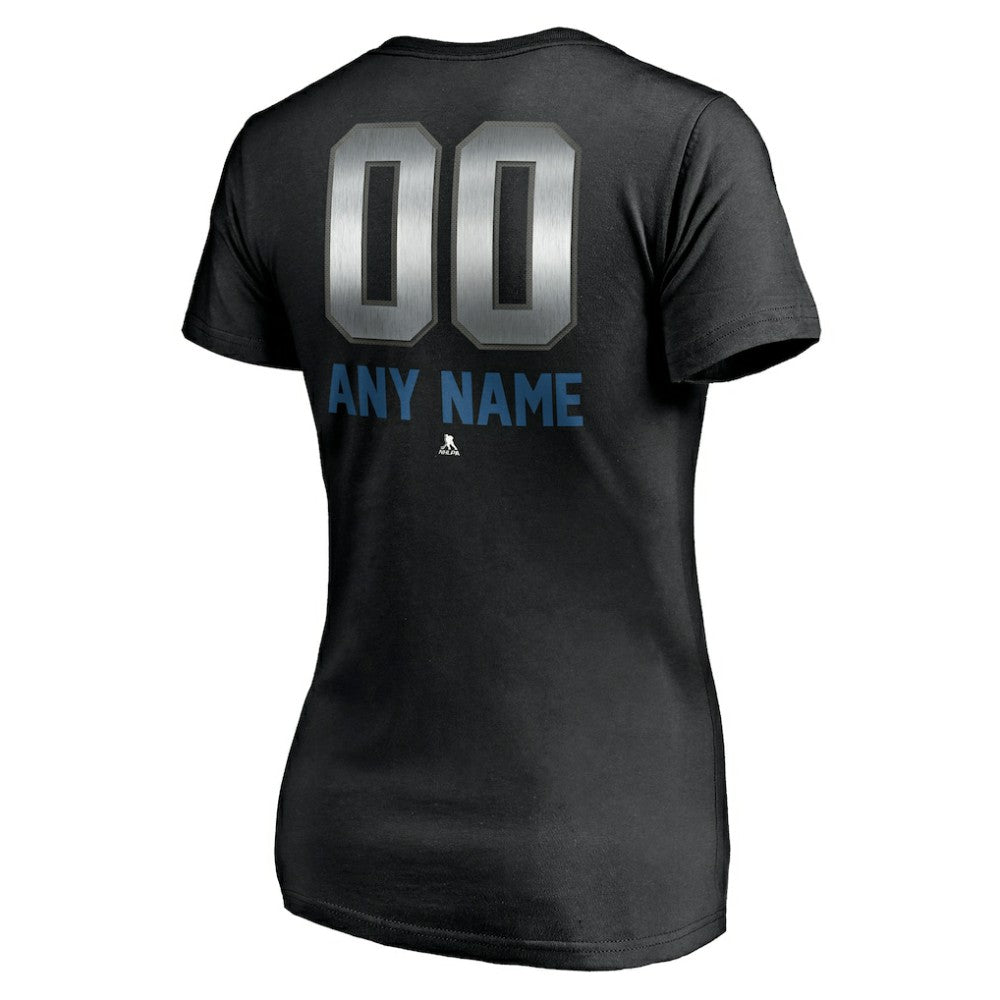Colorado Avalanche Women's Personalized Midnight Mascot Logo V-Neck T-Shirt - Black | NHL discount