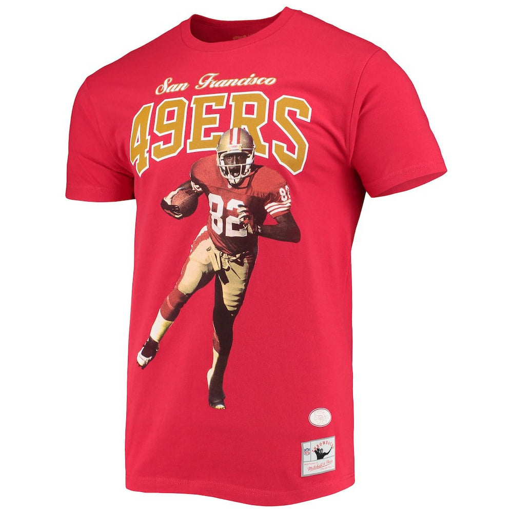 John Taylor San Francisco 49ers Player Graphics T-Shirt - Scarlet - Mitchell & Ness