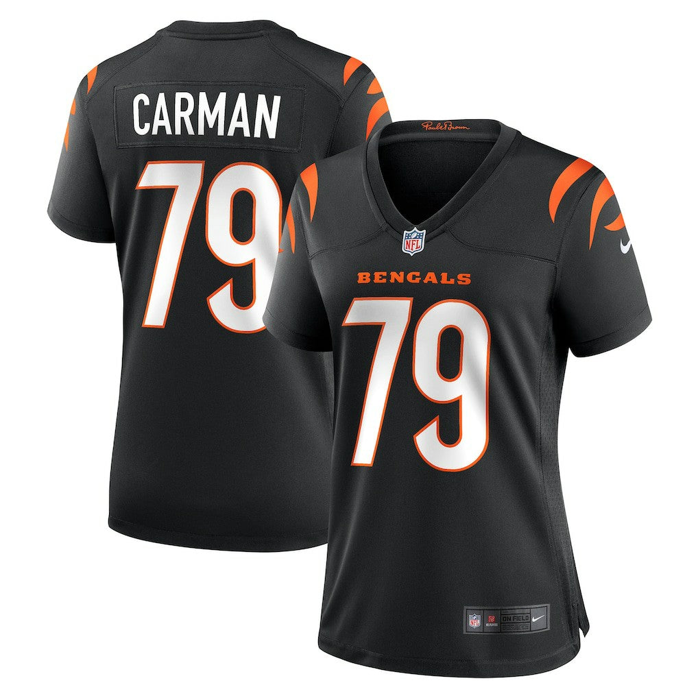 Jackson Carman Cincinnati Bengals Women's Game Jersey - Black - Nike