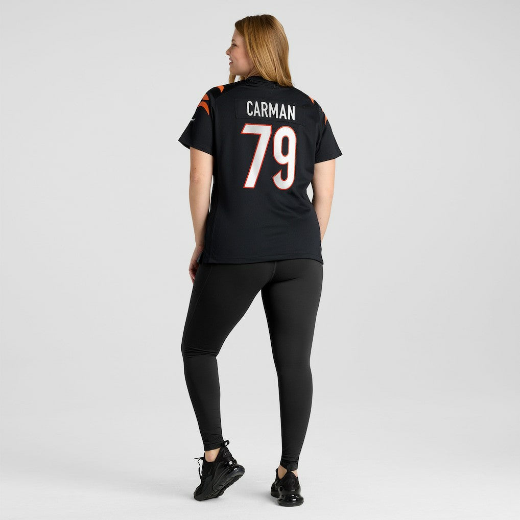 Jackson Carman Cincinnati Bengals Women's Game Jersey - Black - Nike