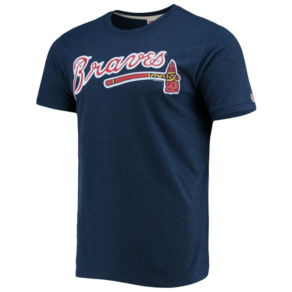 Atlanta Braves Homage Hand-Drawn Logo Tri-Blend T-Shirt for sale