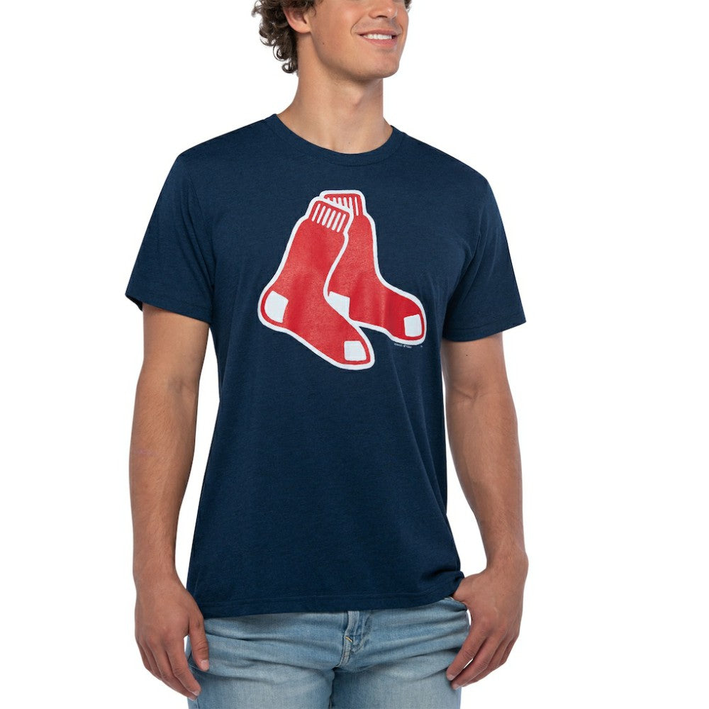 Boston Red Sox Homage Hand-Drawn Logo Tri-Blend T-Shirt Discount