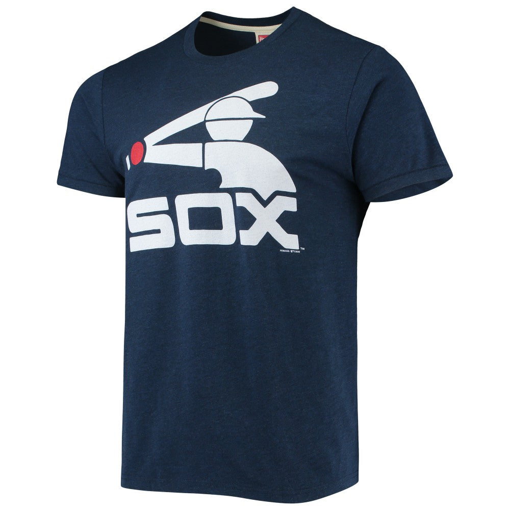 Chicago White Sox Homage Hand-Drawn Logo Tri-Blend T-Shirt for sale