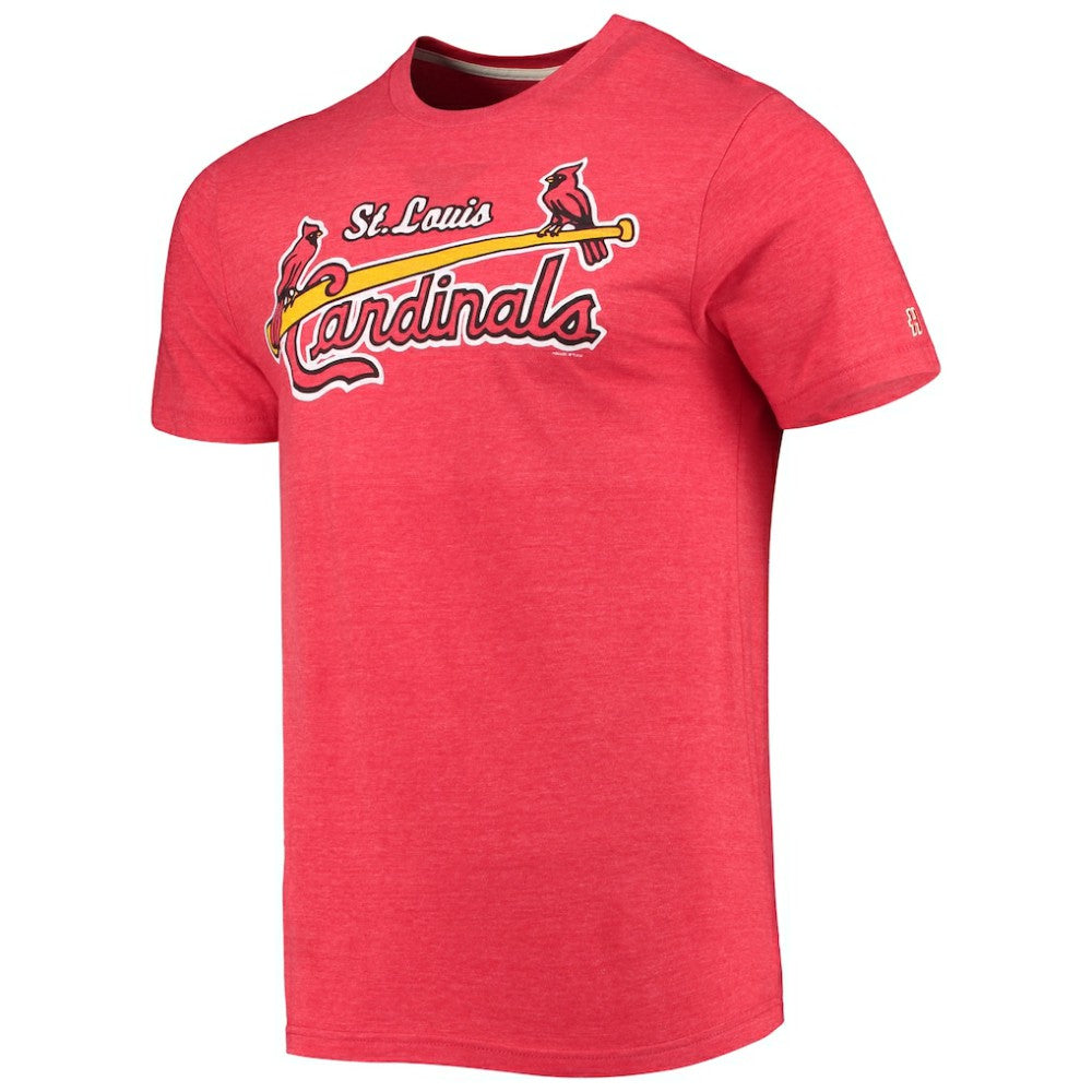 St. Louis Cardinals Homage Hand-Drawn Logo Tri-Blend T-Shirt for sale