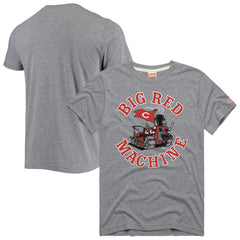 Cincinnati Reds Homage Hyper Local Tri-Blend T-Shirt -Heathered Gray Outlet