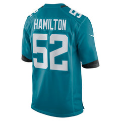 DaVon Hamilton Jacksonville Jaguars Game Jersey - Teal - Nike