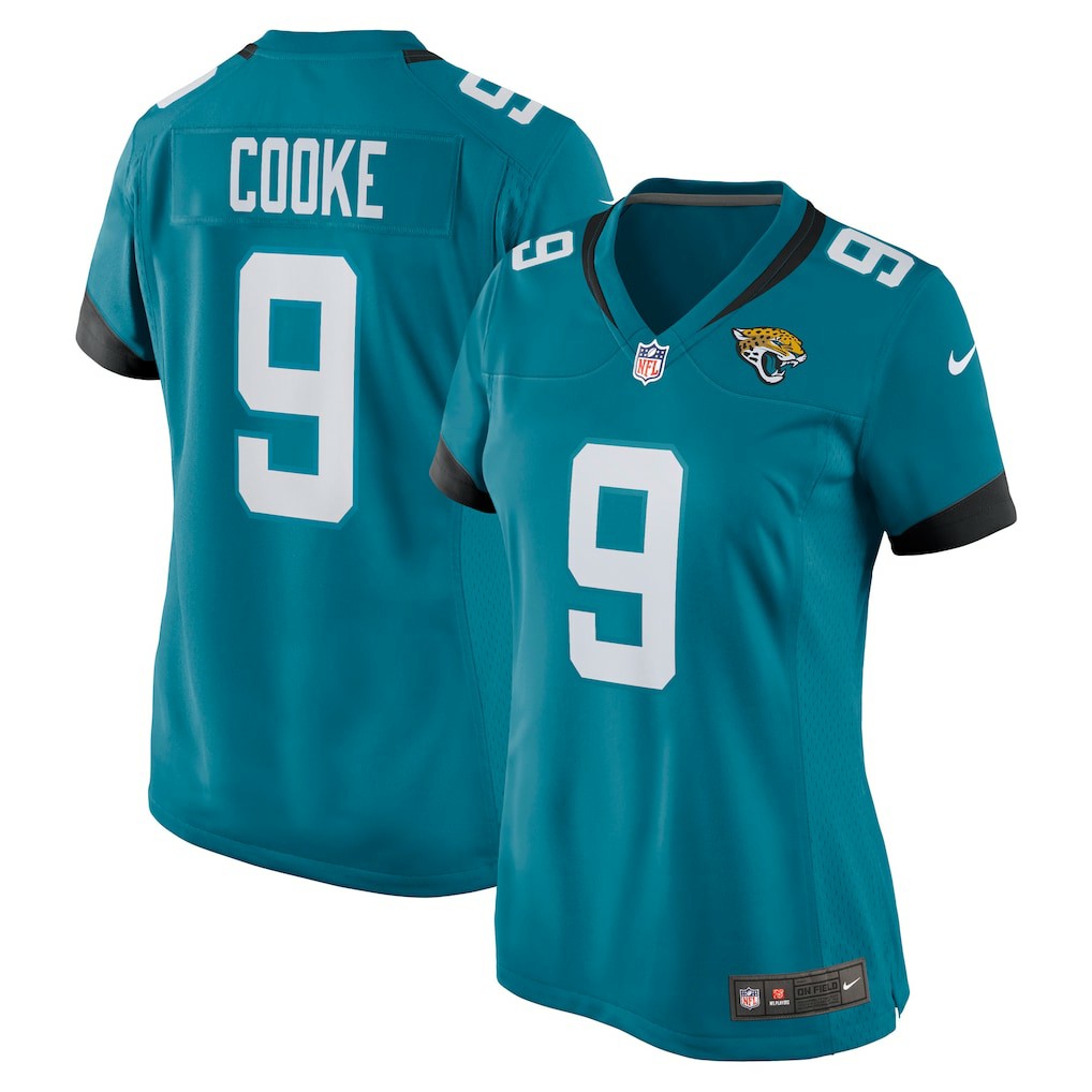 Logan Cooke Jacksonville Jaguars Women's Game Jersey - Teal - Nike