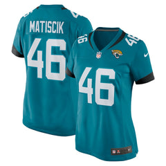 Ross Matiscik Jacksonville Jaguars Women's Game Jersey - Teal - Nike