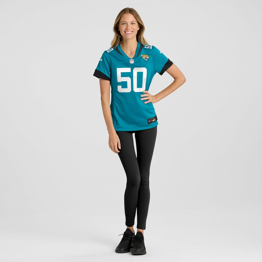 Shaquille Quarterman Jacksonville Jaguars Women's Game Jersey - Teal - Nike