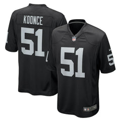 Malcolm Koonce Las Vegas Raiders Game Jersey - Black - Nike