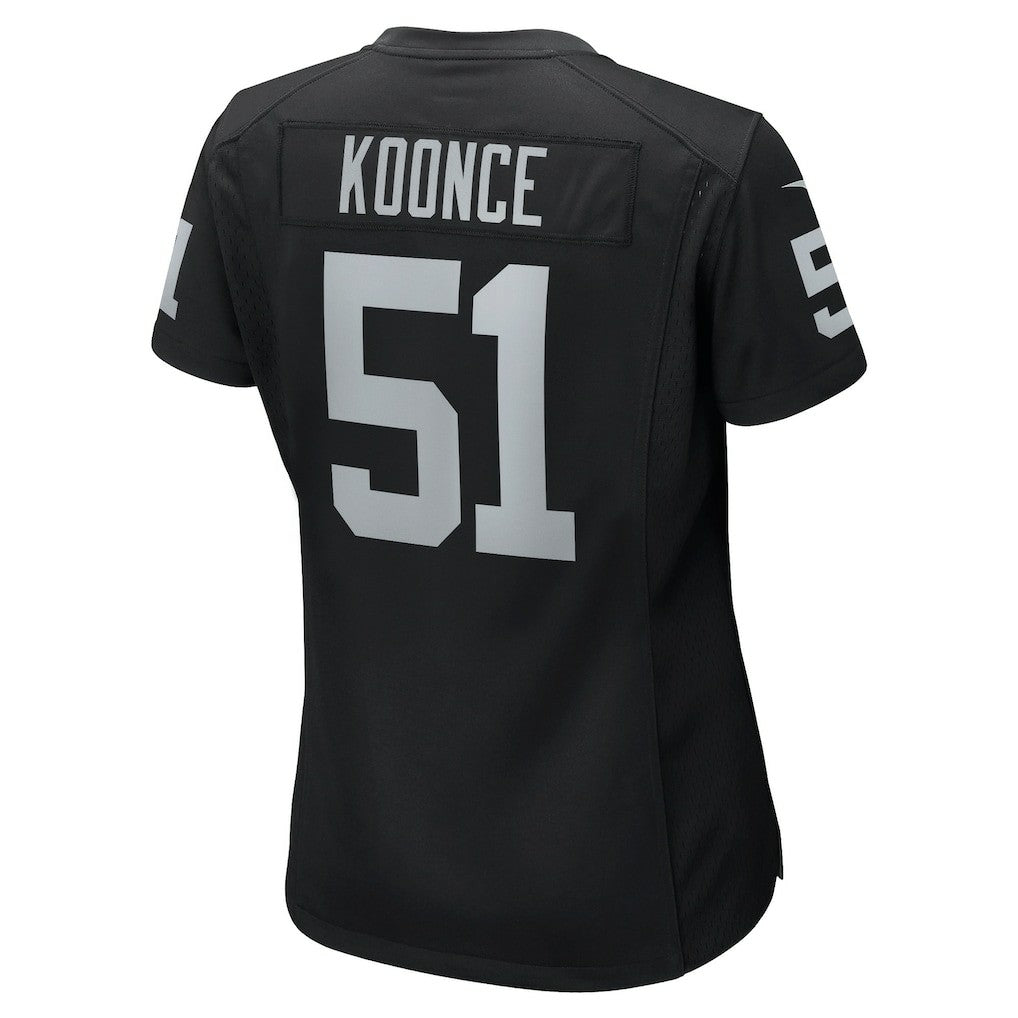 Malcolm Koonce Las Vegas Raiders Women's Game Jersey - Black - Nike