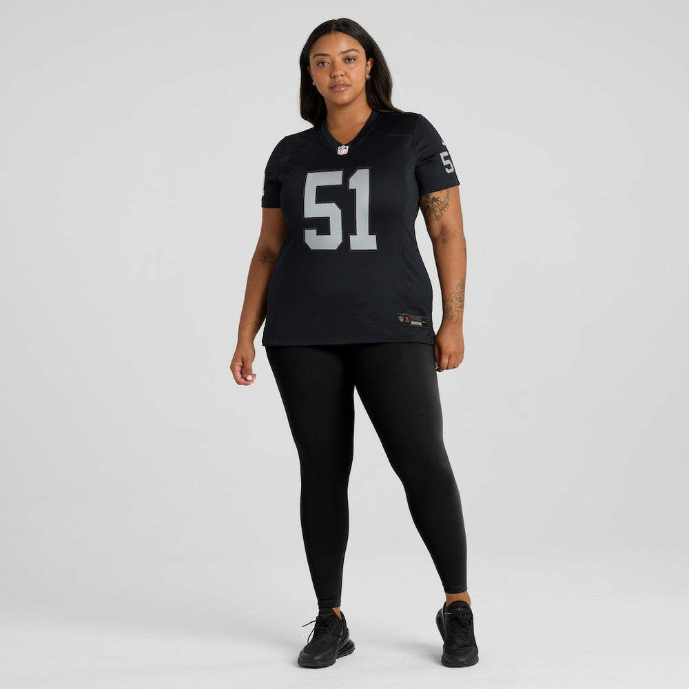 Malcolm Koonce Las Vegas Raiders Women's Game Jersey - Black - Nike