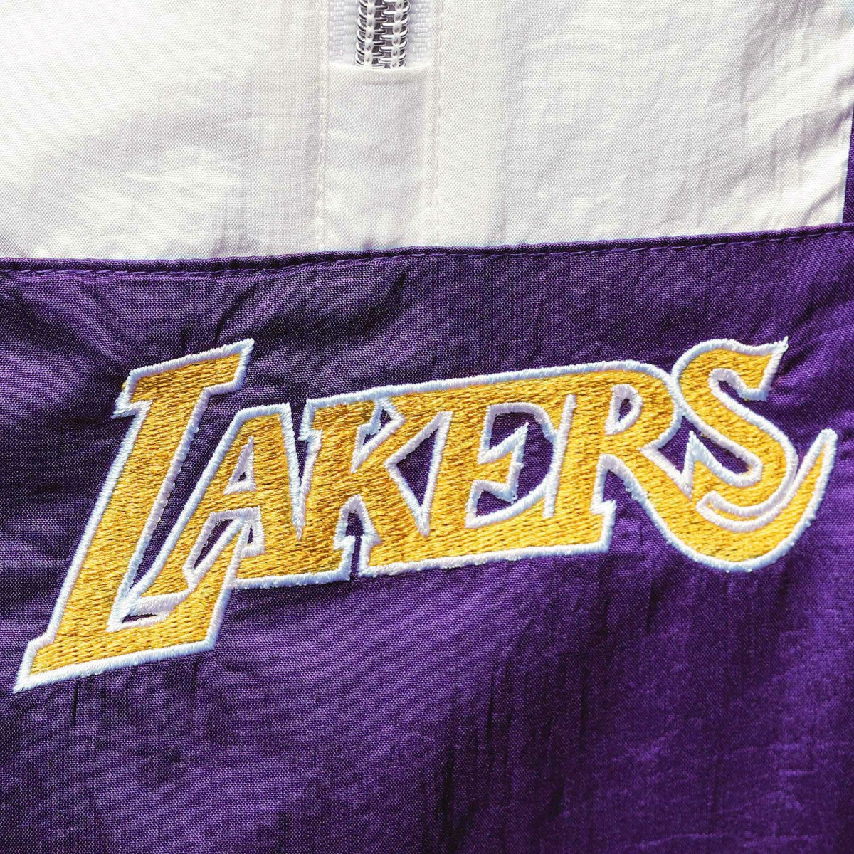 Mitchell & Ness Los Angeles Lakers Women's Half-Zip Windbreaker 2.0 Hoodie Purple