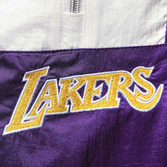 Mitchell & Ness Los Angeles Lakers Women's Half-Zip Windbreaker 2.0 Hoodie Purple