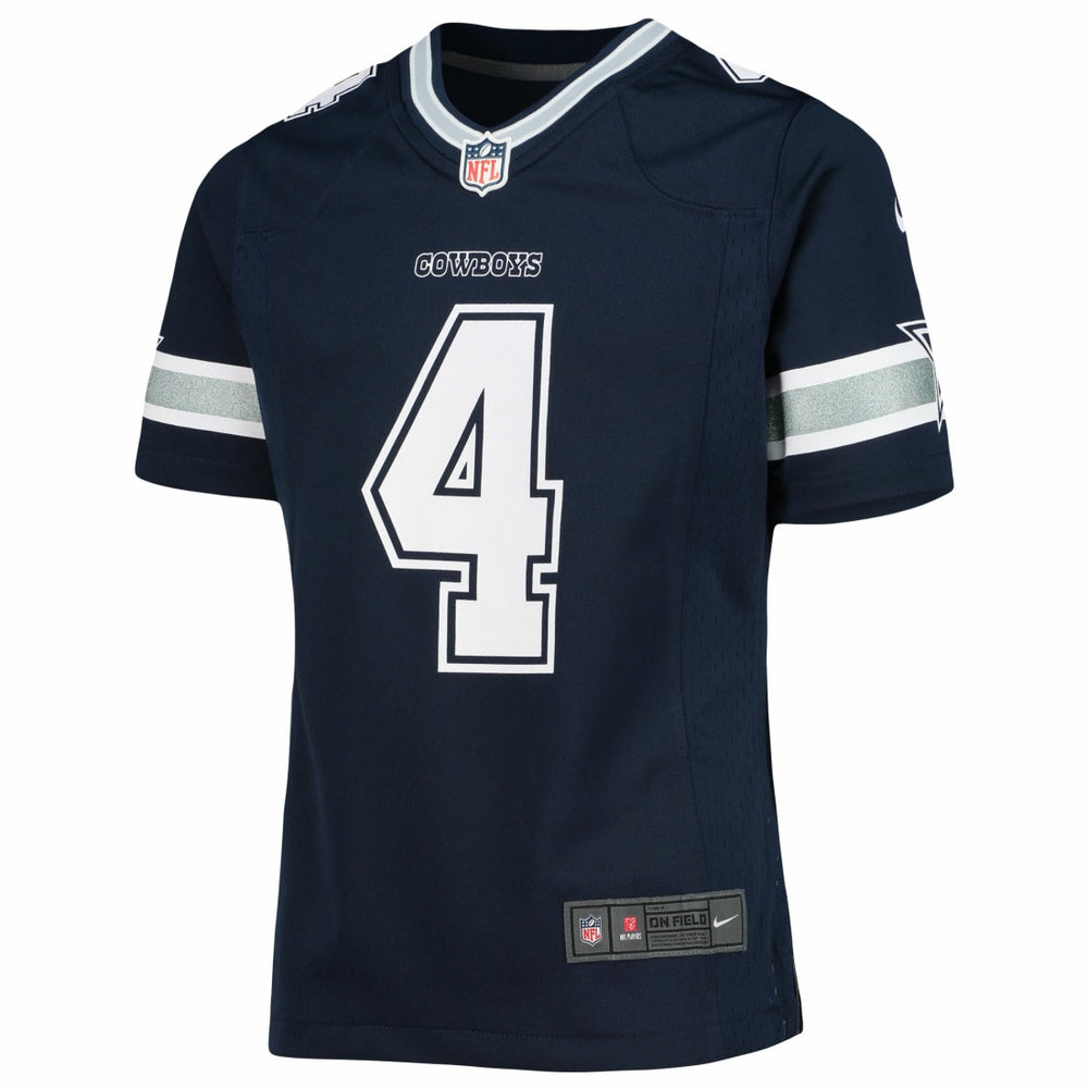 Dak Prescott Dallas Cowboys Girls Youth Team Game Jersey - Navy - Nike
