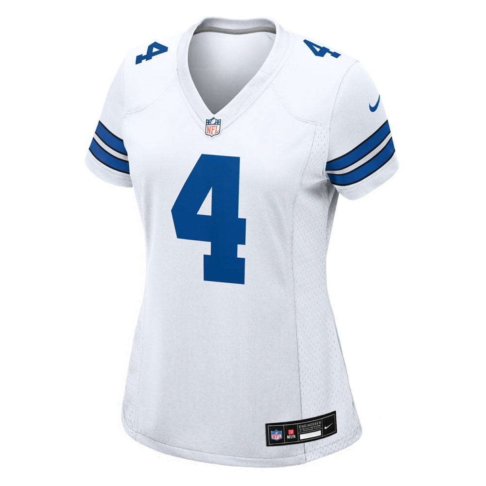 Dak Prescott Dallas Cowboys Women's Team Game Jersey - White - Nike