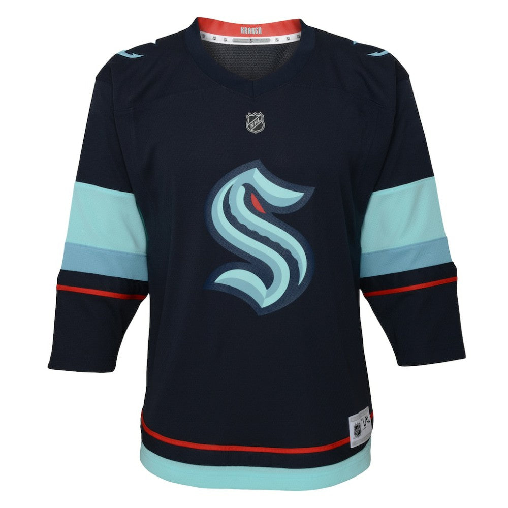 Seattle Kraken Youth Home Replica Custom Jersey - Navy | NHL Clearance