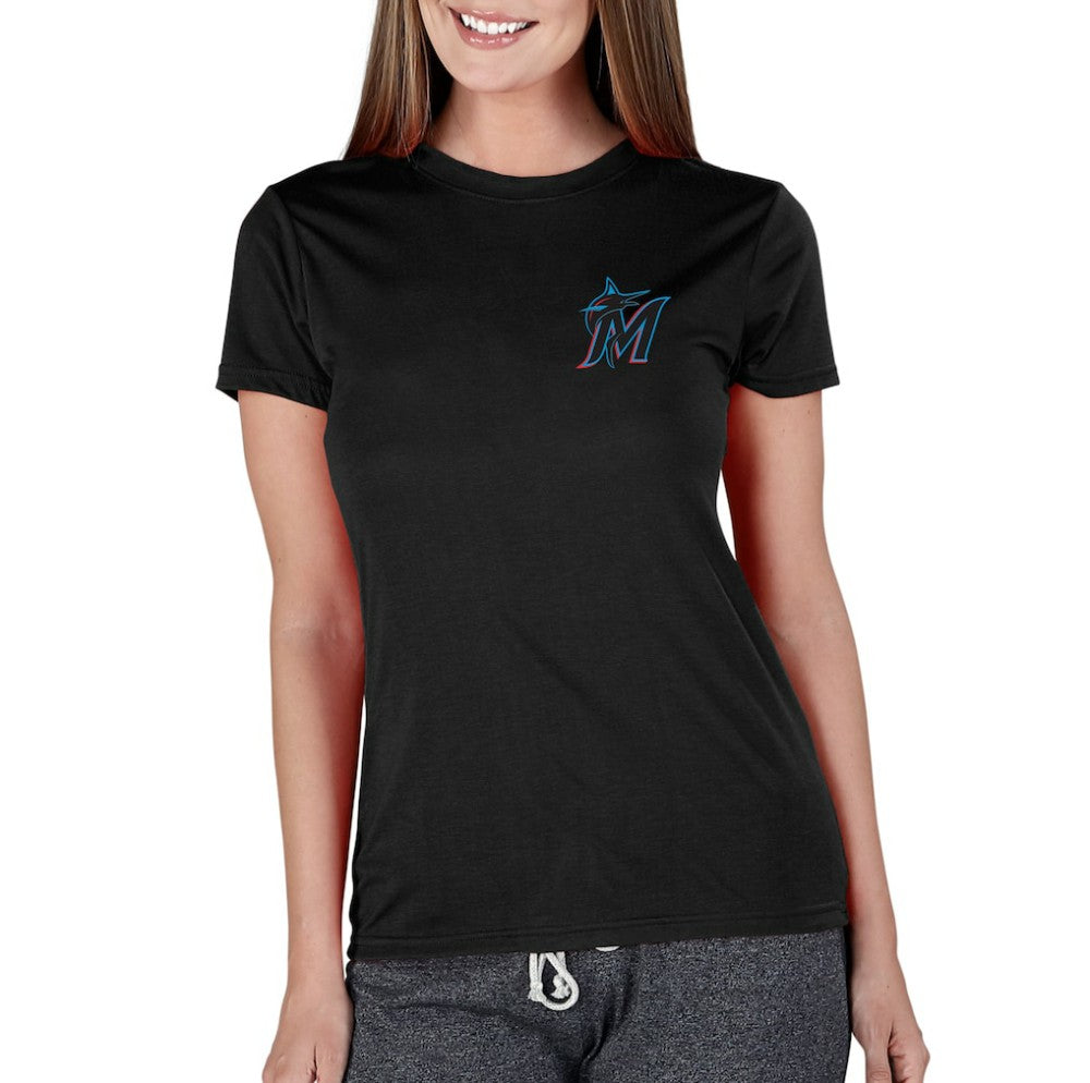 Miami Marlins Concepts Sport Women's Marathon Knit Top Outlet