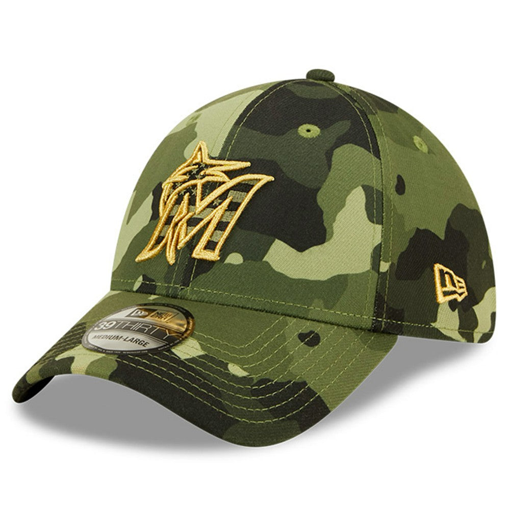 Miami Marlins New Era 2022 Armed Forces Day 39THIRTY Flex Hat for sale