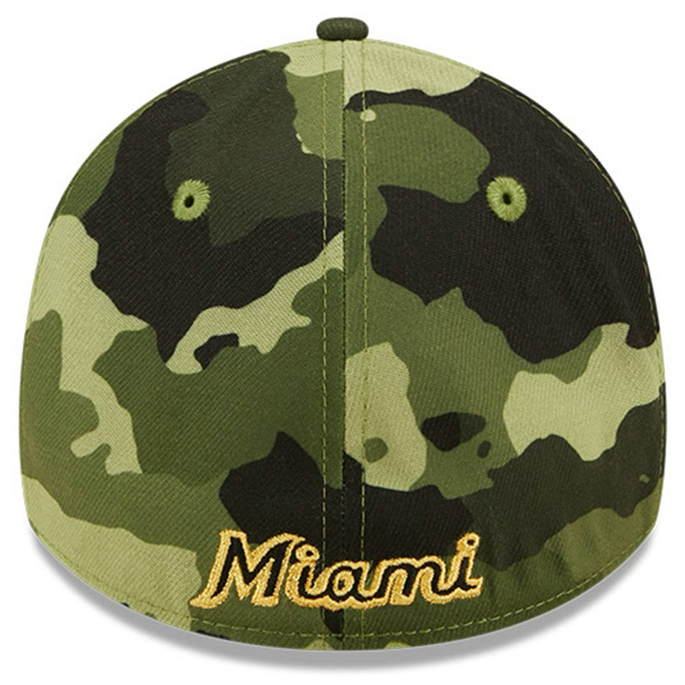 Miami Marlins New Era 2022 Armed Forces Day 39THIRTY Flex Hat for sale