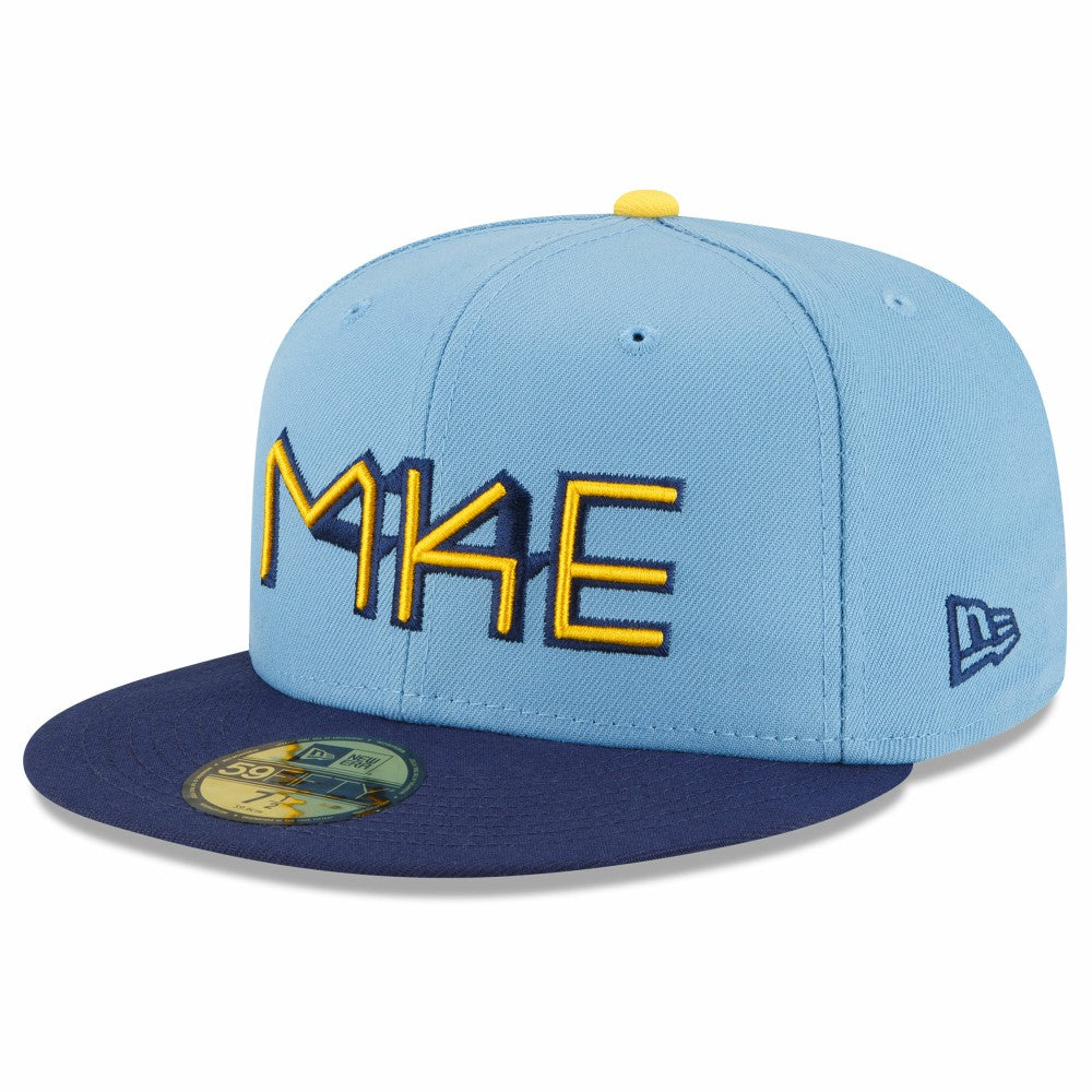 Milwaukee Brewers New Era 2022 City Connect 59FIFTY Fitted Hat Near Me