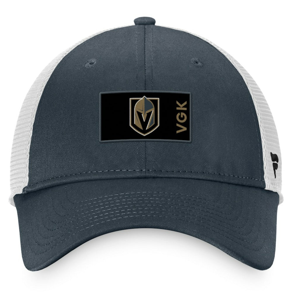 Vegas Golden Knights Fanatics Authentic Pro Rink Trucker Snapback Hat - Charcoal/White | Fanatics sale
