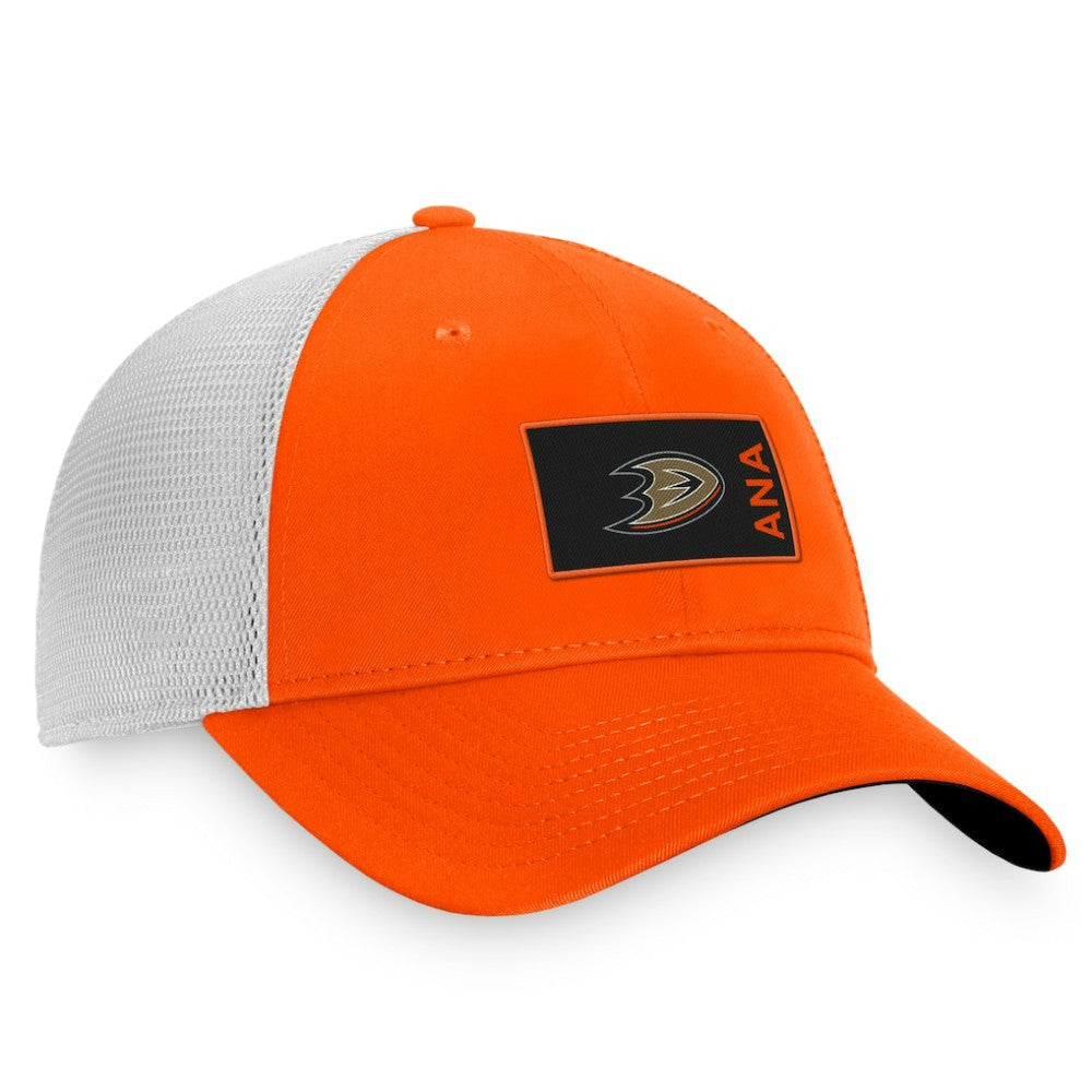 Anaheim Ducks Fanatics Authentic Pro Rink Trucker Snapback Hat - Orange/White | Fanatics discount