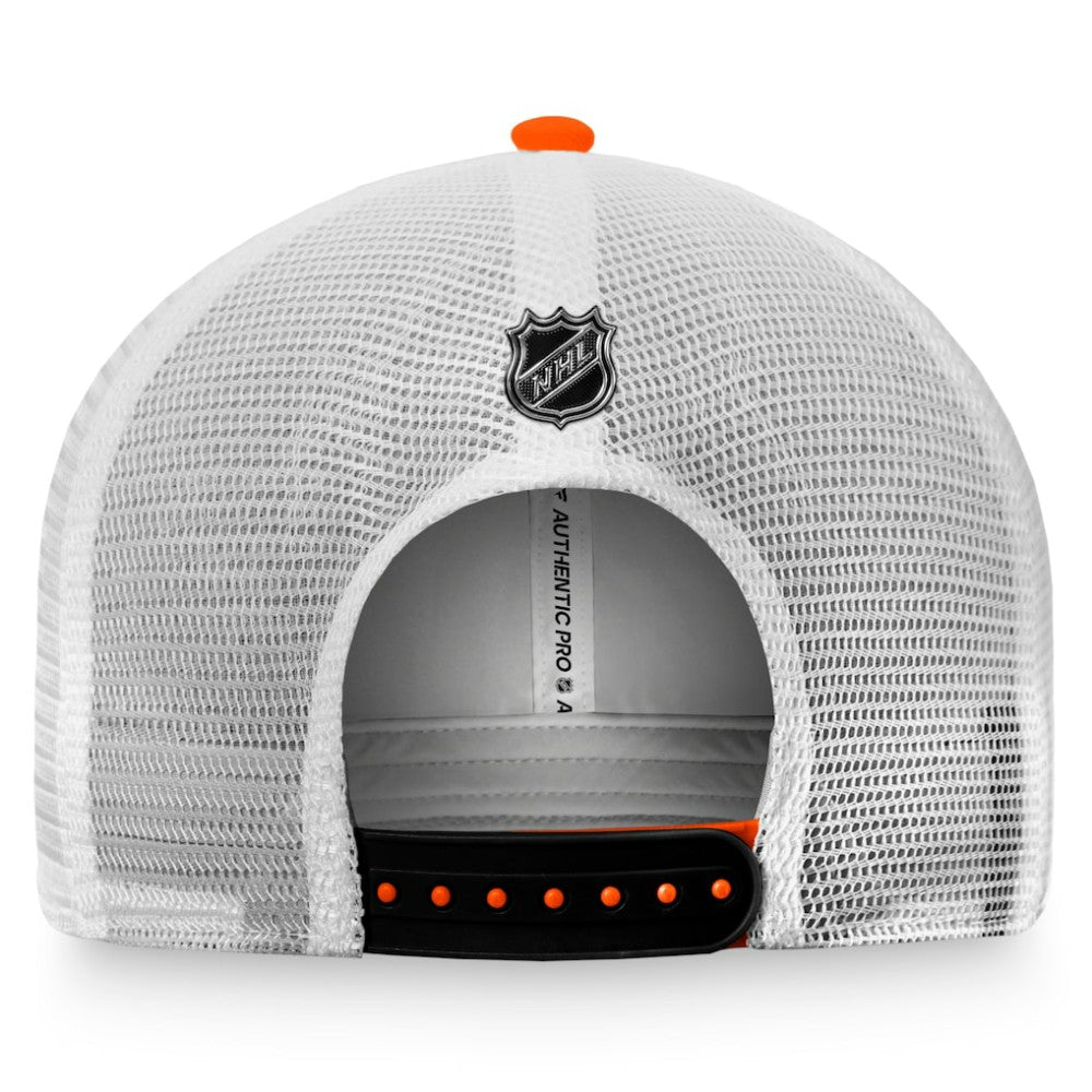 Anaheim Ducks Fanatics Authentic Pro Rink Trucker Snapback Hat - Orange/White | Fanatics discount