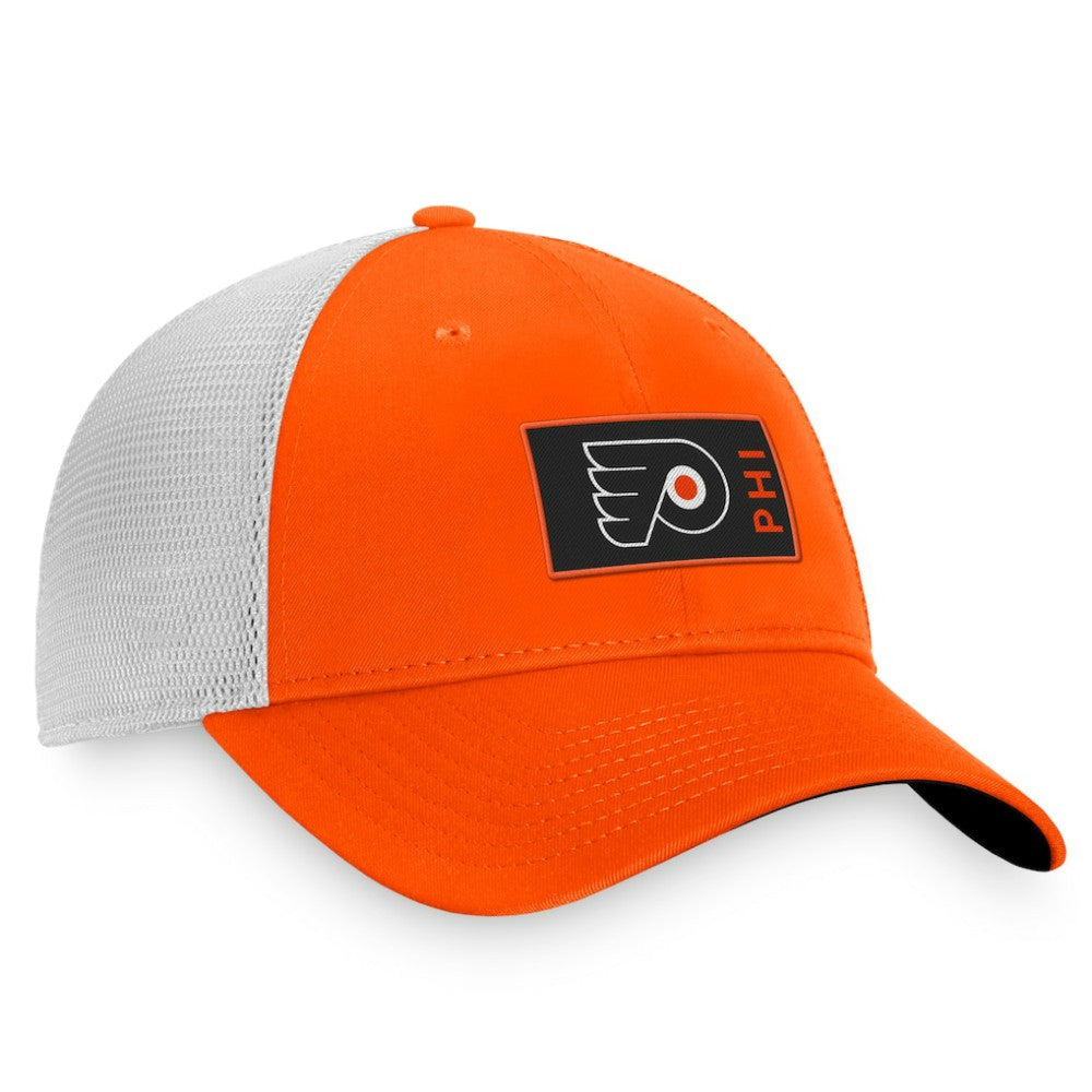 Philadelphia Flyers Fanatics Authentic Pro Rink Trucker Snapback Hat - Orange | Fanatics Clearance