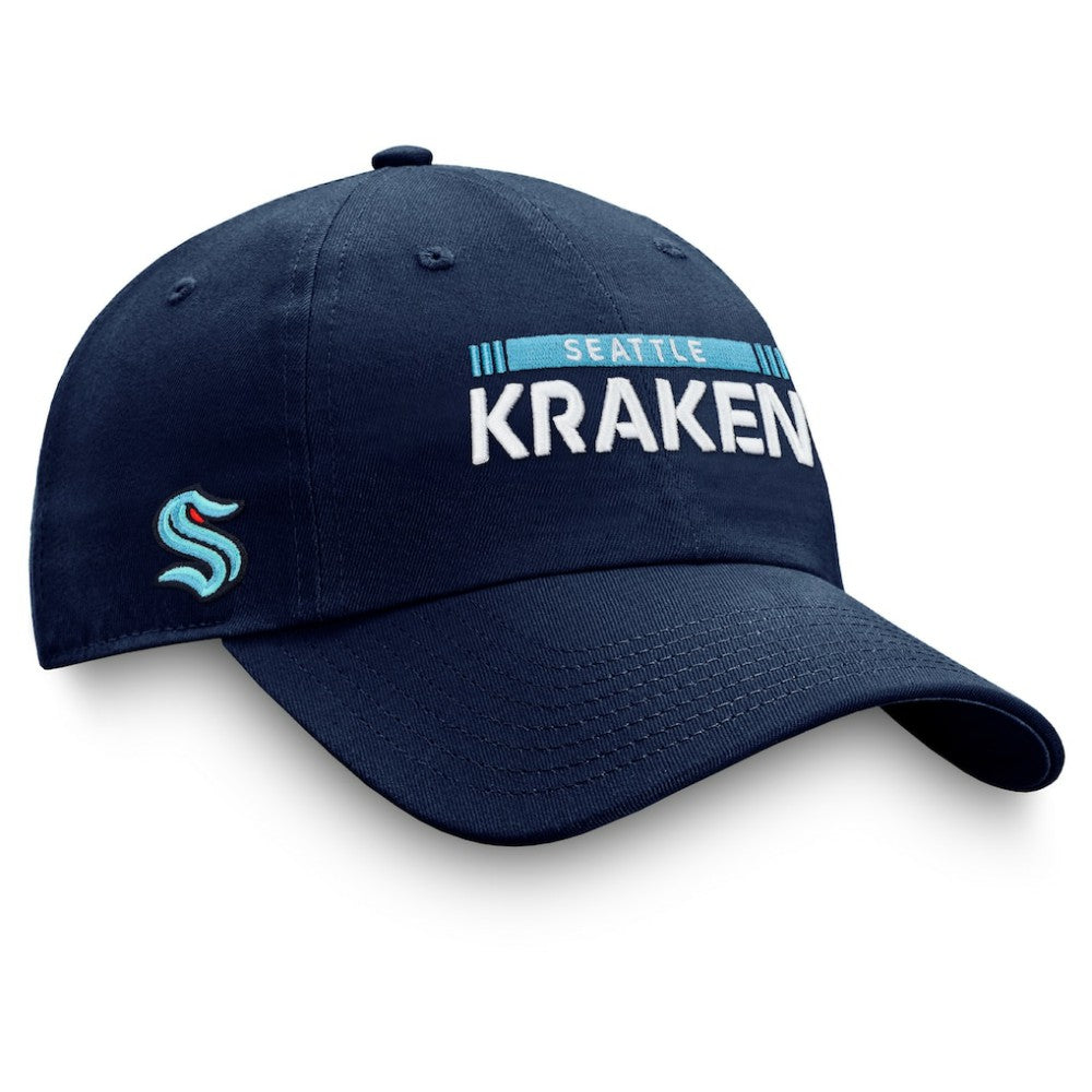 Seattle Kraken Fanatics Authentic Pro Rink Adjustable Hat - Deep Sea Blue | Fanatics on sale