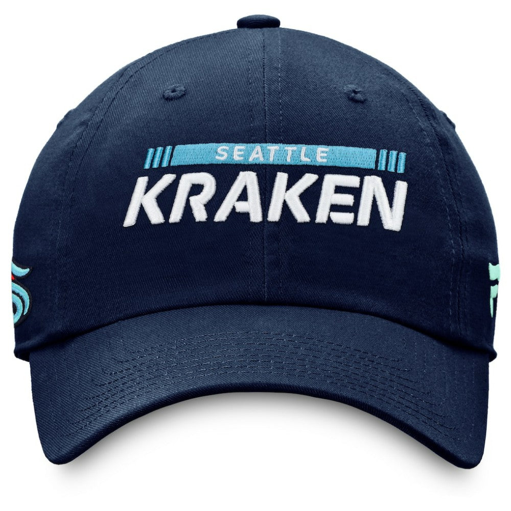 Seattle Kraken Fanatics Authentic Pro Rink Adjustable Hat - Deep Sea Blue | Fanatics on sale