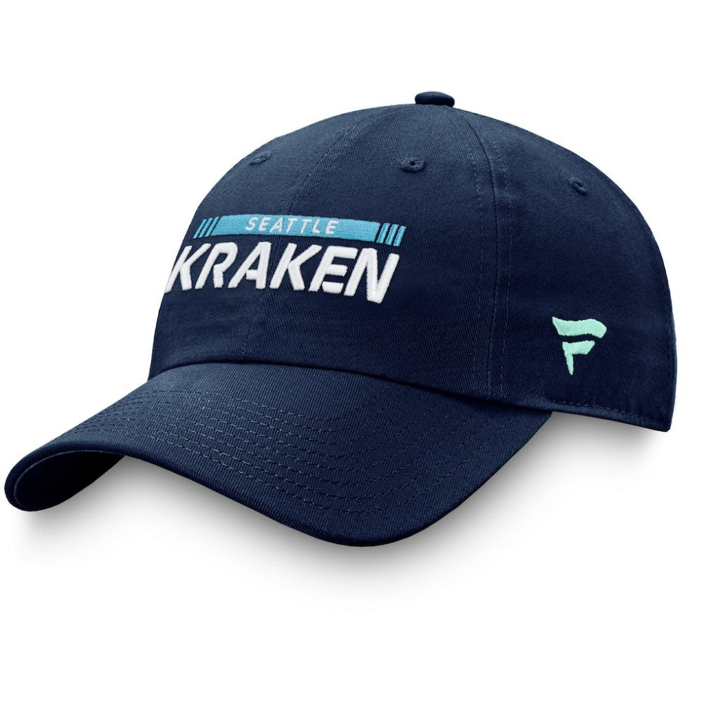 Seattle Kraken Fanatics Authentic Pro Rink Adjustable Hat - Deep Sea Blue | Fanatics on sale