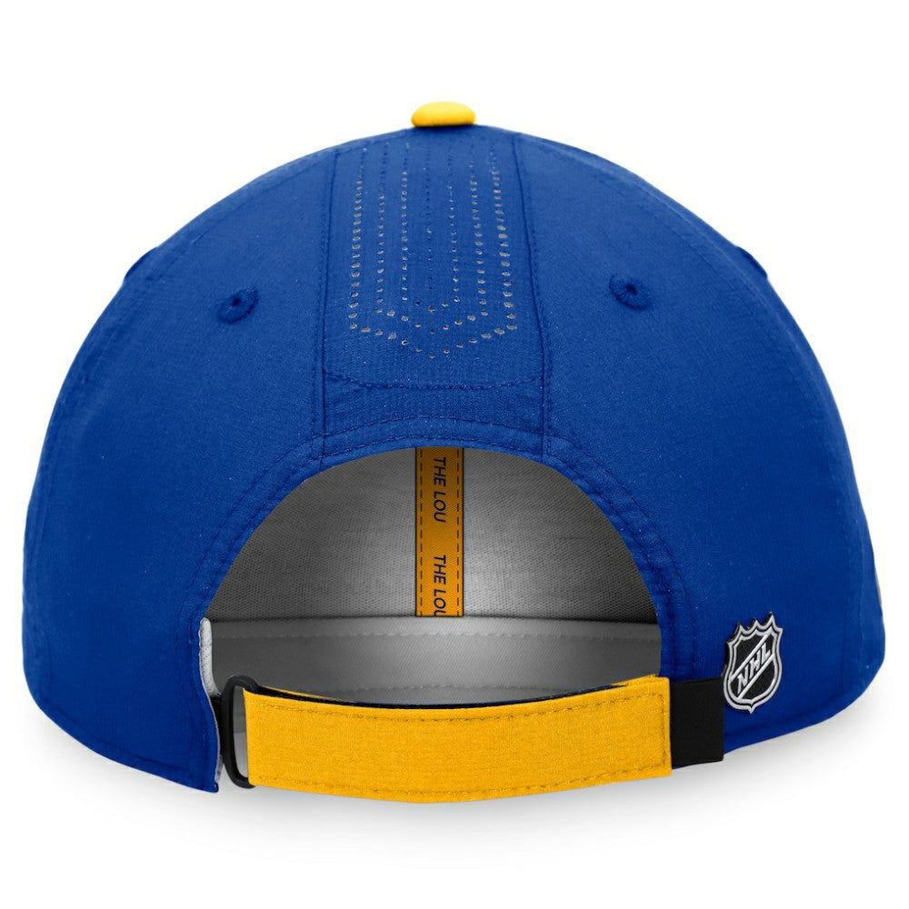 St. Louis Blues Fanatics Authentic Pro Rink Pinnacle Adjustable Hat - Blue | Fanatics Clearance