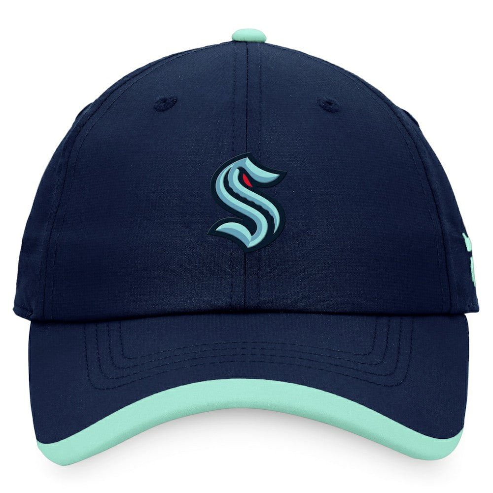 Seattle Kraken Fanatics Authentic Pro Rink Pinnacle Adjustable Hat - Deep Sea Blue | Fanatics online