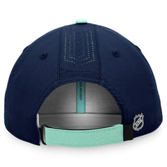 Seattle Kraken Fanatics Authentic Pro Rink Pinnacle Adjustable Hat - Deep Sea Blue | Fanatics online