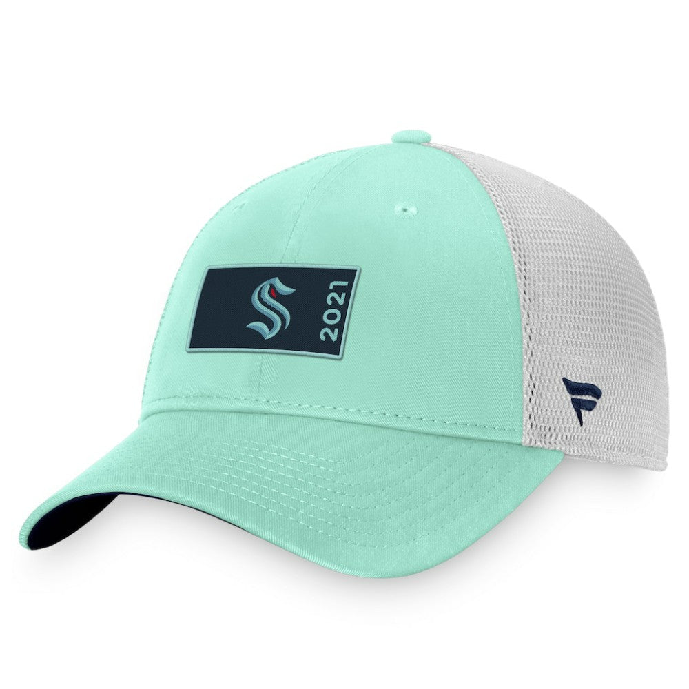 Seattle Kraken Fanatics Authentic Pro Rink Trucker Snapback Hat - Light Blue/White | Fanatics discount