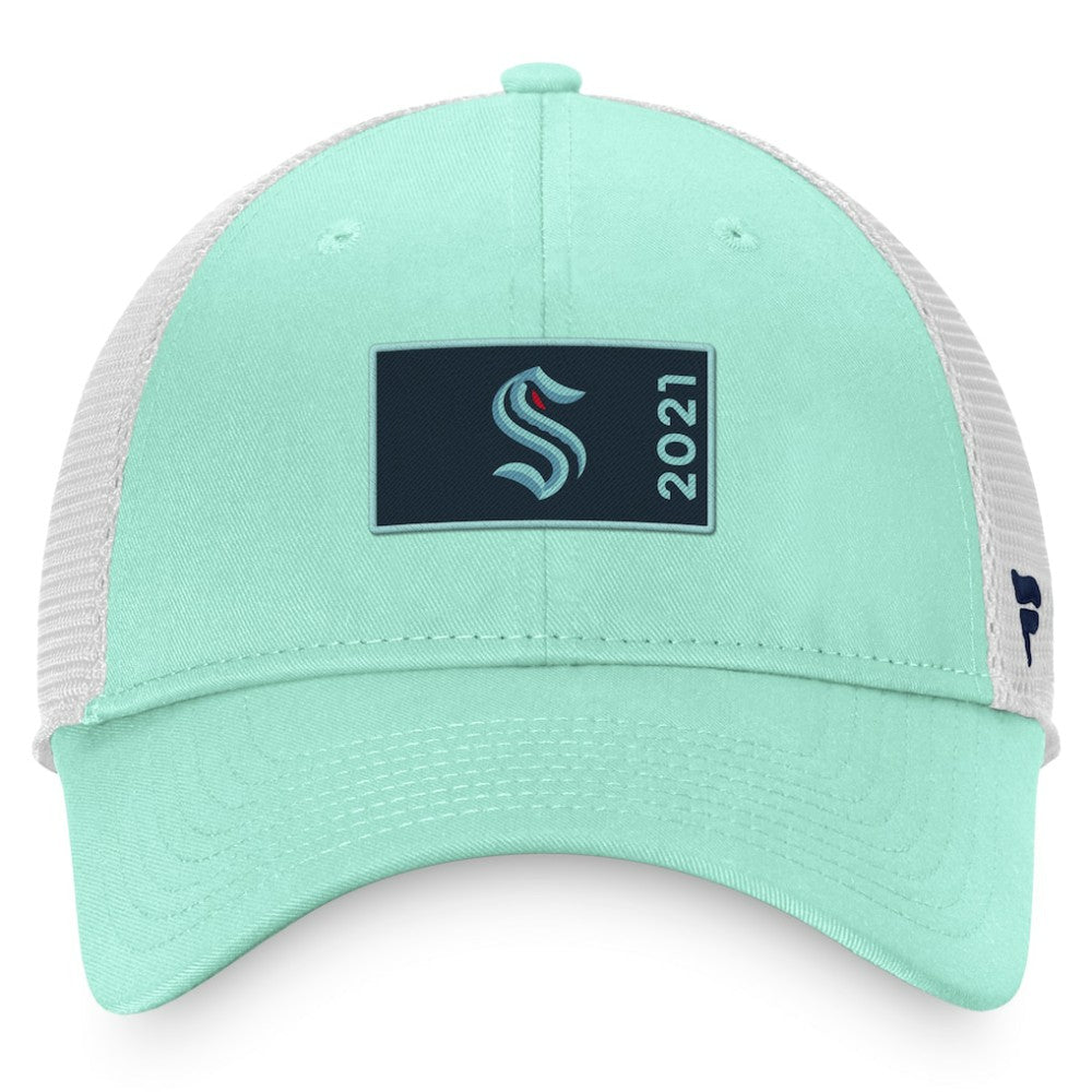 Seattle Kraken Fanatics Authentic Pro Rink Trucker Snapback Hat - Light Blue/White | Fanatics discount