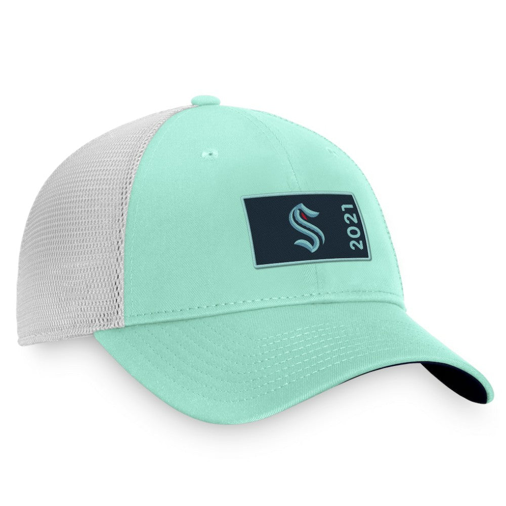 Seattle Kraken Fanatics Authentic Pro Rink Trucker Snapback Hat - Light Blue/White | Fanatics discount