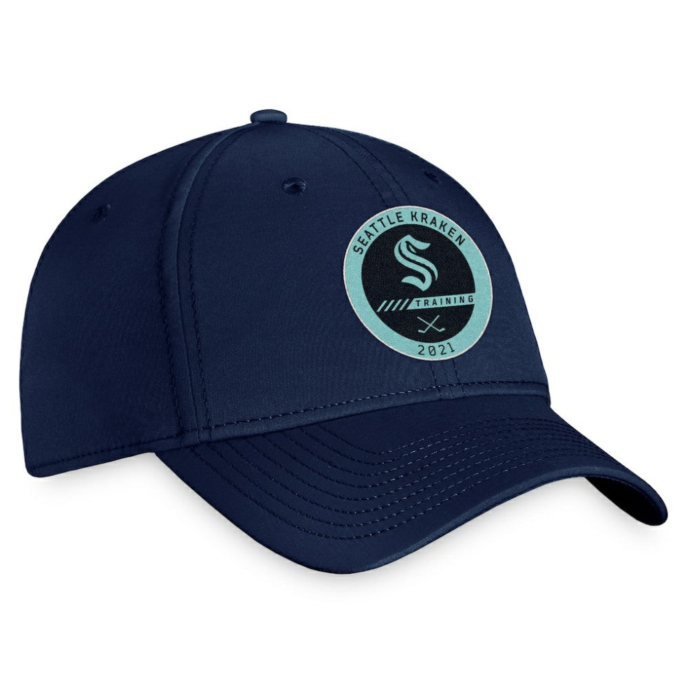 Seattle Kraken Fanatics 2021 Authentic Pro Training Camp Flex Hat - Navy | Fanatics Clearance