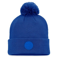 New York Islanders Fanatics Women's Authentic Pro Road Cuffed Knit Hat with Pom - Royal | Fanatics Lifestyle