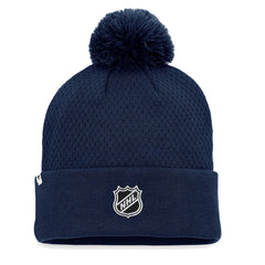 Seattle Kraken Fanatics Women's Authentic Pro Road Cuffed Knit Hat with Pom - Deep Sea Blue | Fanatics sale