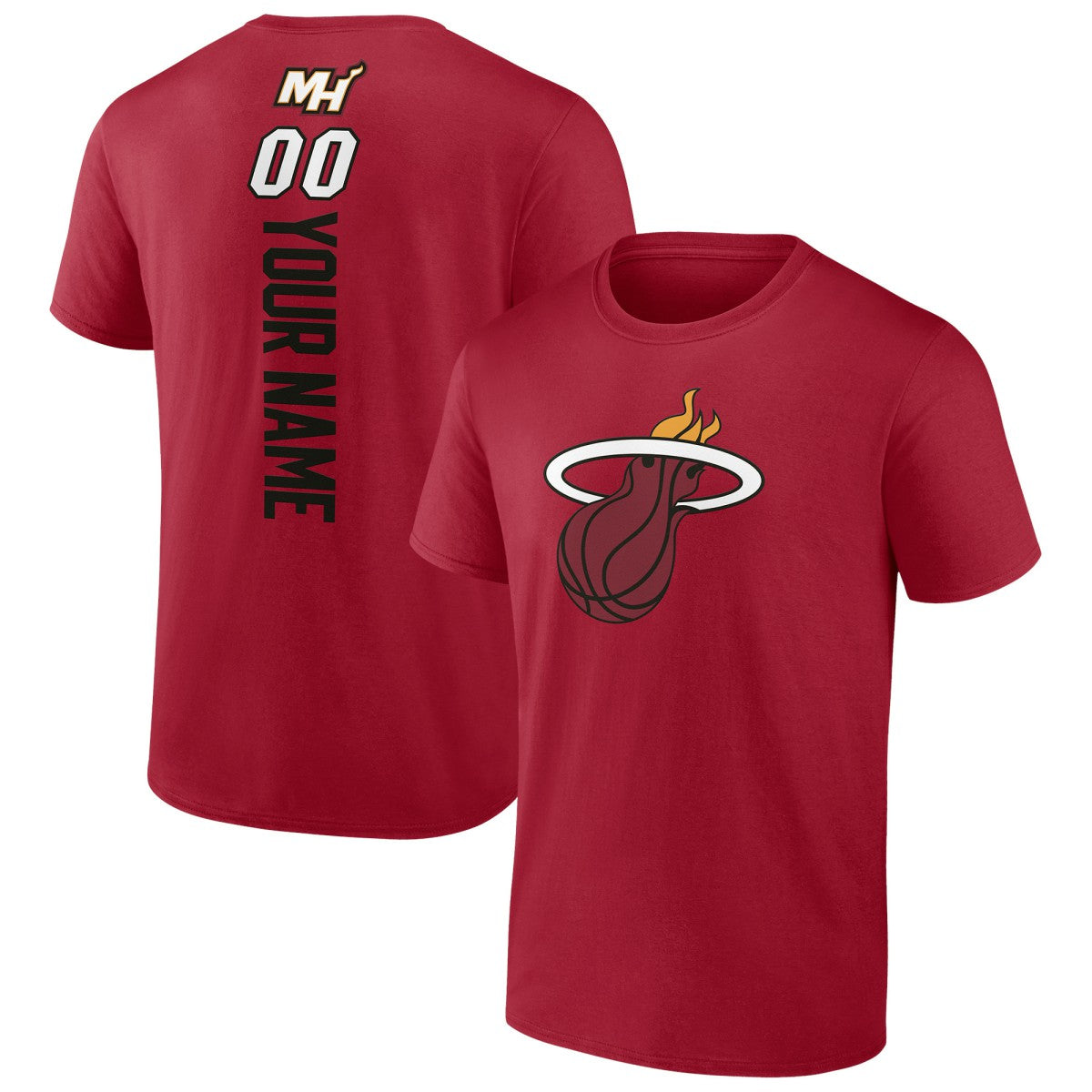 Miami Heat Personalized Playmaker Team T-Shirt Red