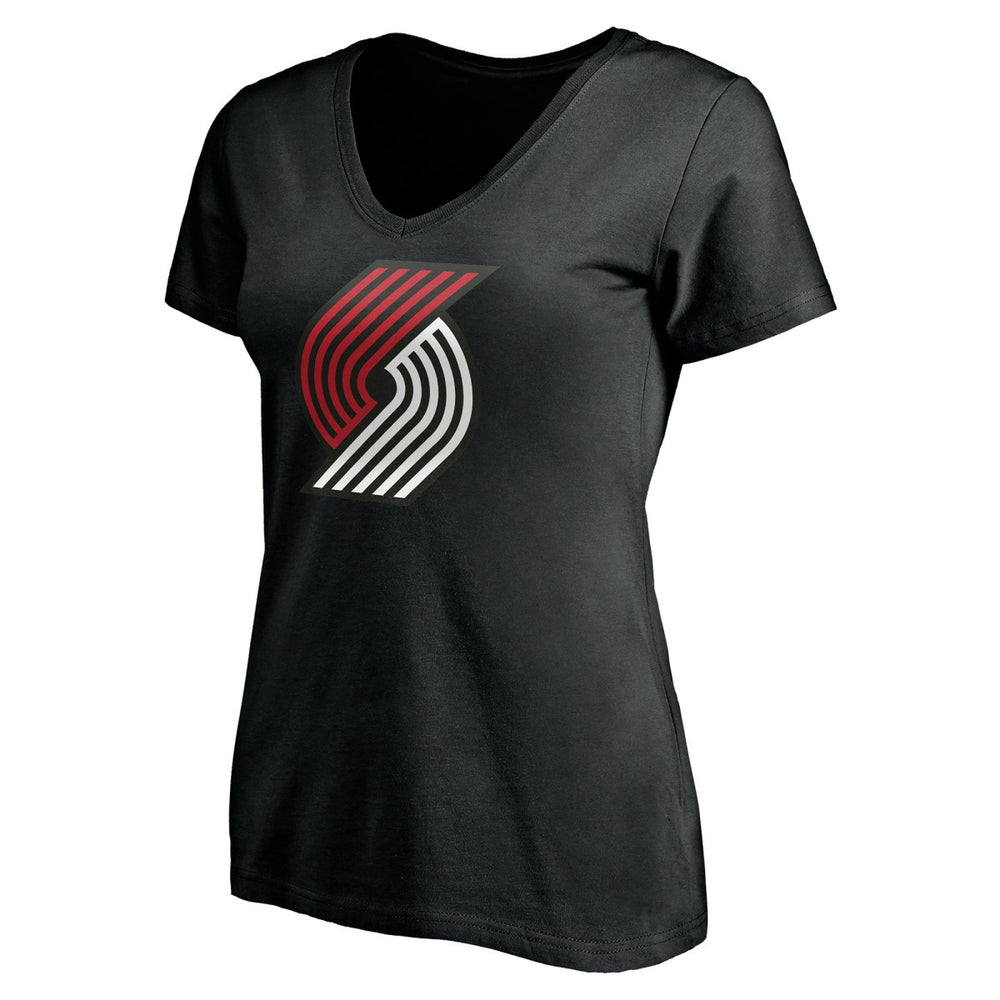 Portland Trail Blazers Women's Personalized Playmaker Team V-Neck T-Shirt Black