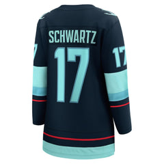 Jaden Schwartz Seattle Kraken Fanatics Women's Home Breakaway Player Jersey - Navy | Fanatics Lifestyle