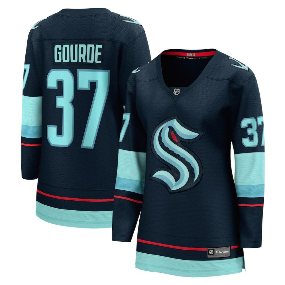 Yanni Gourde Seattle Kraken Fanatics Women's Home Breakaway Player Jersey - Navy | Fanatics sale