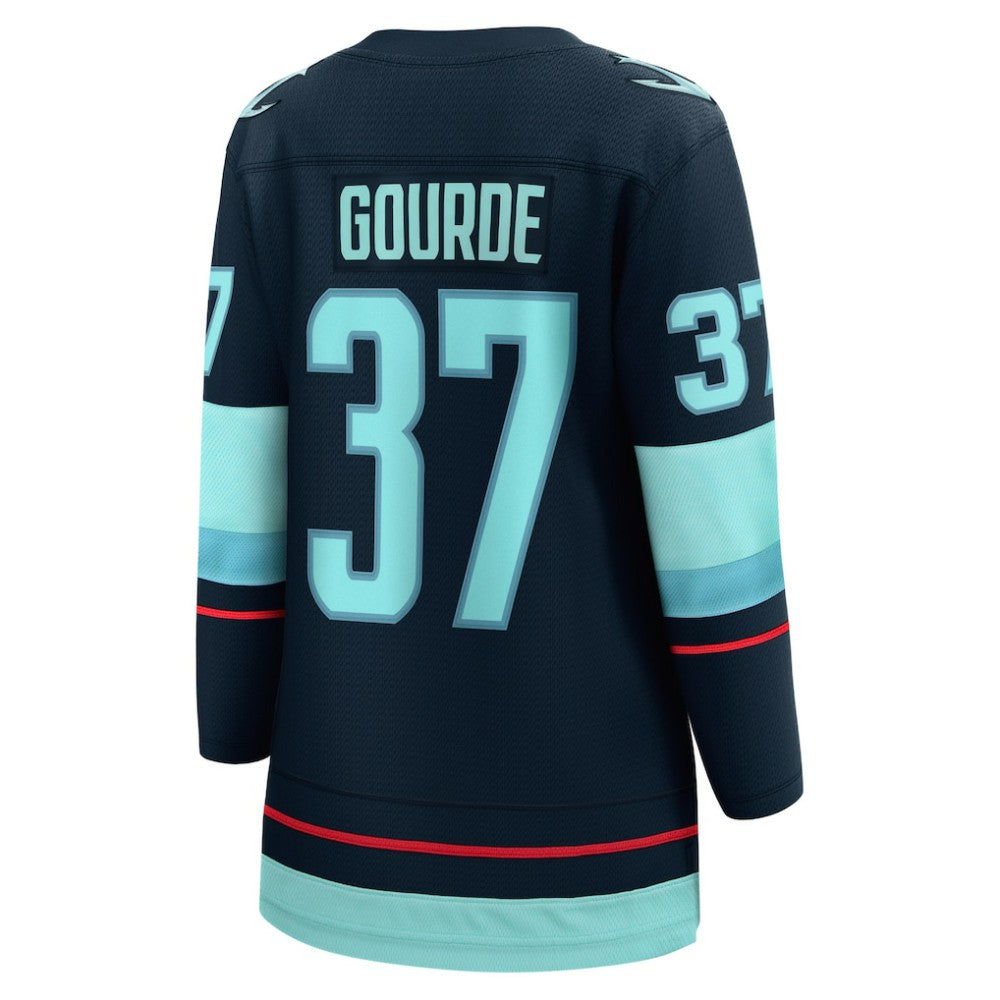 Yanni Gourde Seattle Kraken Fanatics Women's Home Breakaway Player Jersey - Navy | Fanatics sale