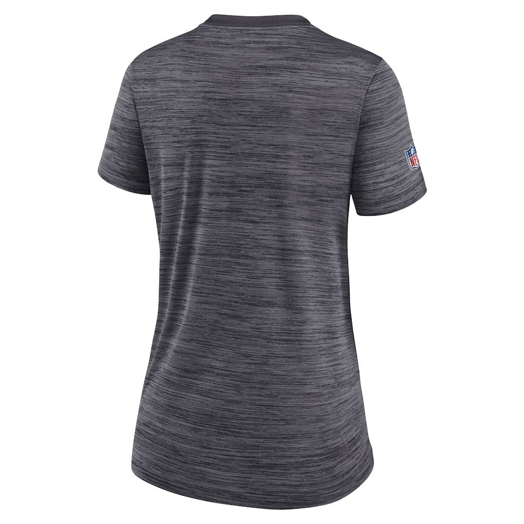 New Orleans Saints Women's Sideline Velocity Lockup Performance T-Shirt - Black - Nike