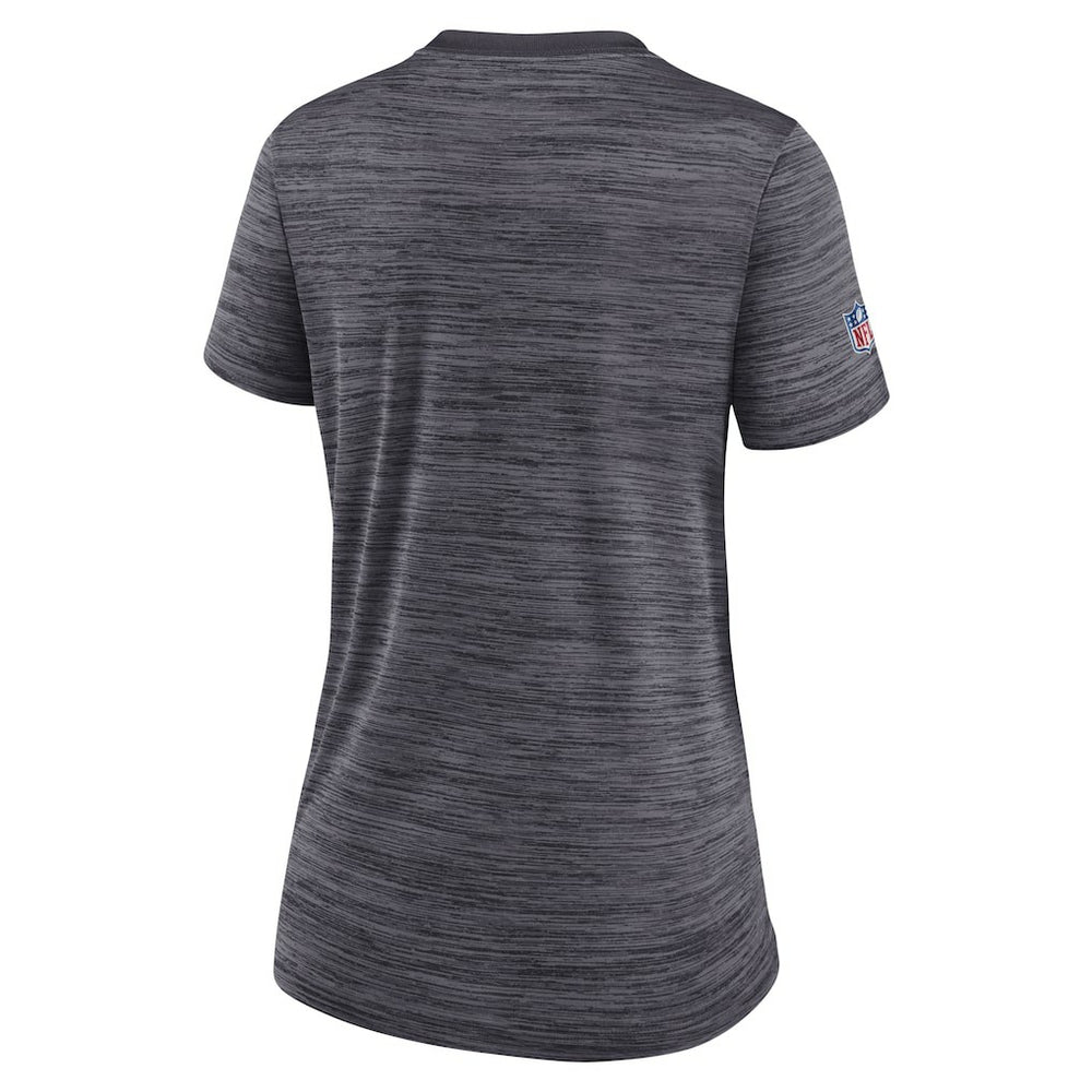 New Orleans Saints Women's Sideline Velocity Lockup Performance T-Shirt - Black - Nike