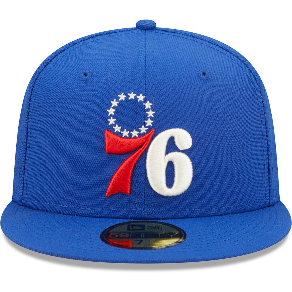 New Era Philadelphia 76ers 3x NBA Finals Champions Pop Sweat 59FIFTY Fitted Hat Royal